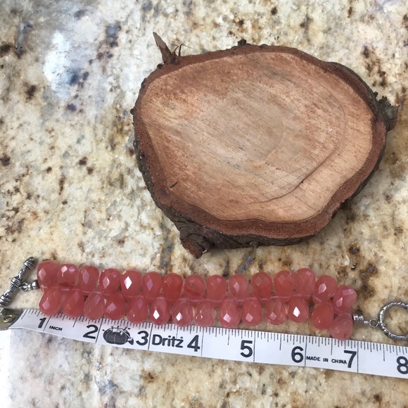 ♥️♥️Cherry Quartz Gemstone Bracelet! New! - Picture 2 of 3